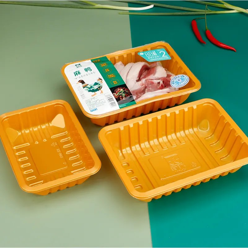 New Arrival Disposable PP Chicken Takeaway Packaging Box Sealed Plastic Tray for Chicken Container Packaging