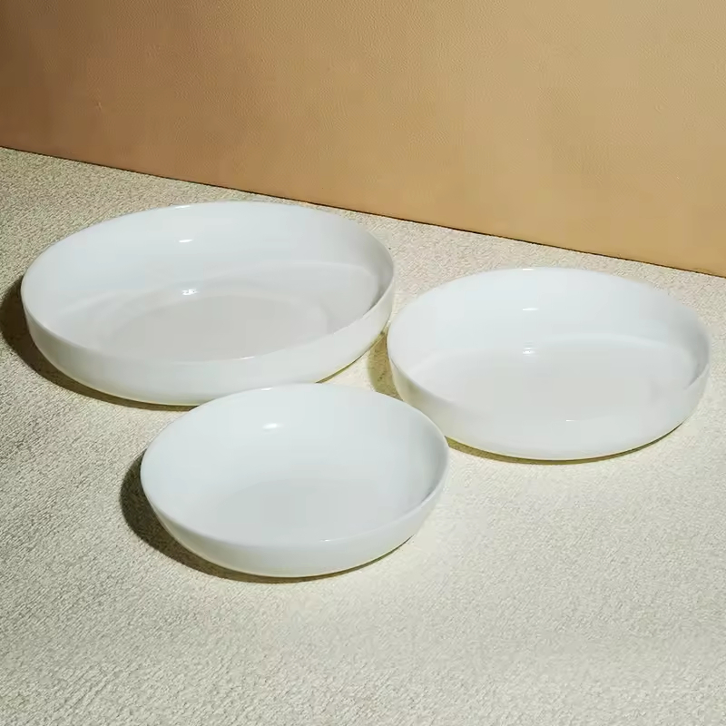 Opal Glass Fruit Serving Plate for Stylish Entertaining