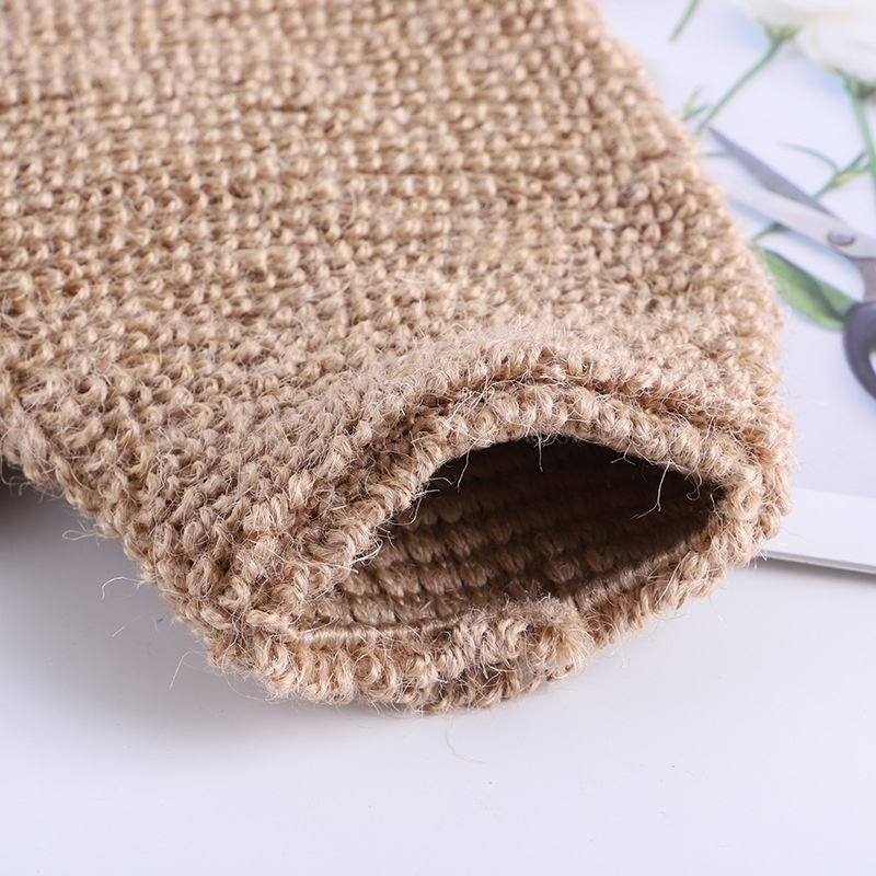 Point Hemp Bath Foaming Towel Wipe Sponge Loofah Material for Skin Care Manufacturer Wholesale Body Massage Jute Bath Gloves