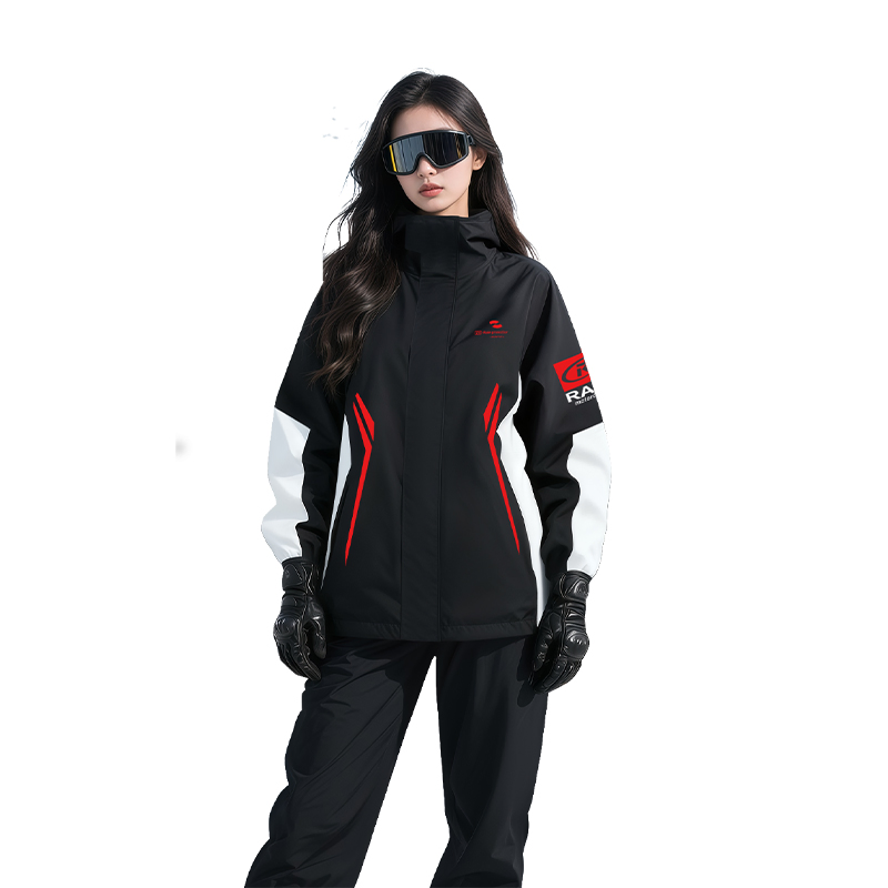 Adult Windproof Rain Jacket Waterproof Motorcycle Raincoat for Outdoor Activities