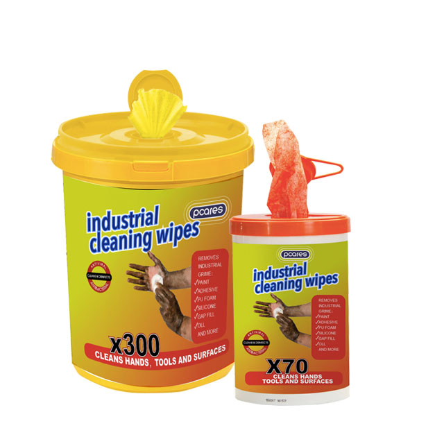 Blue Color Wet Wipes for Industrial Purpose Surface Rough Industrial Oil and Paint Cleaning Wet Wipes