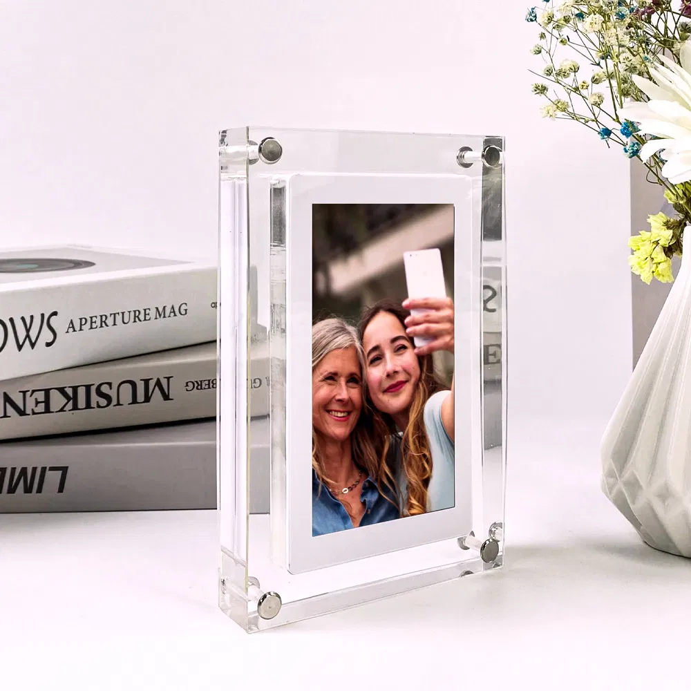 5-Inch 7-Inch 10.1-Inch Advertisement Video IPS Screen Transparent Acrylic Digital Photo Frame