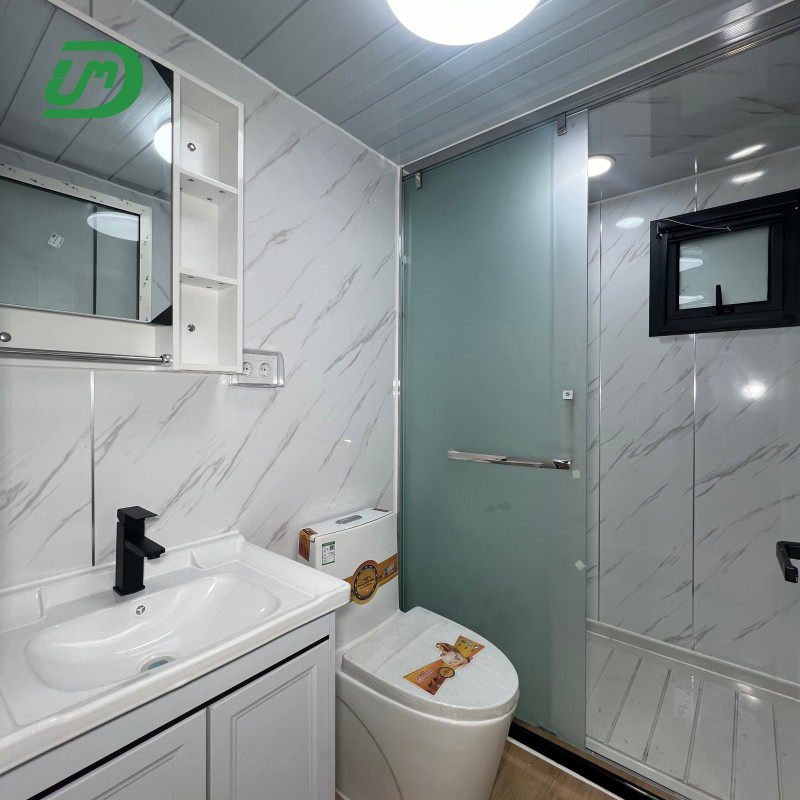Newest 20 Feet Flat Top Single Studio Hotel Room Container House with Kitchen and Bathroom