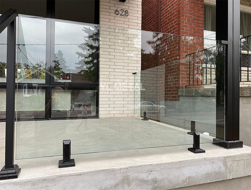 Y L Hot Sale Easy DIY Fence Stainless Spigot Balcony Balustrade Handrail Terrace Stair Glass Railing