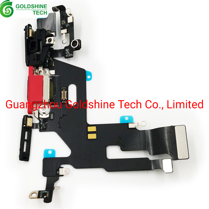 Шлейф зарядки для iPhone 11 с портом и микросхемой