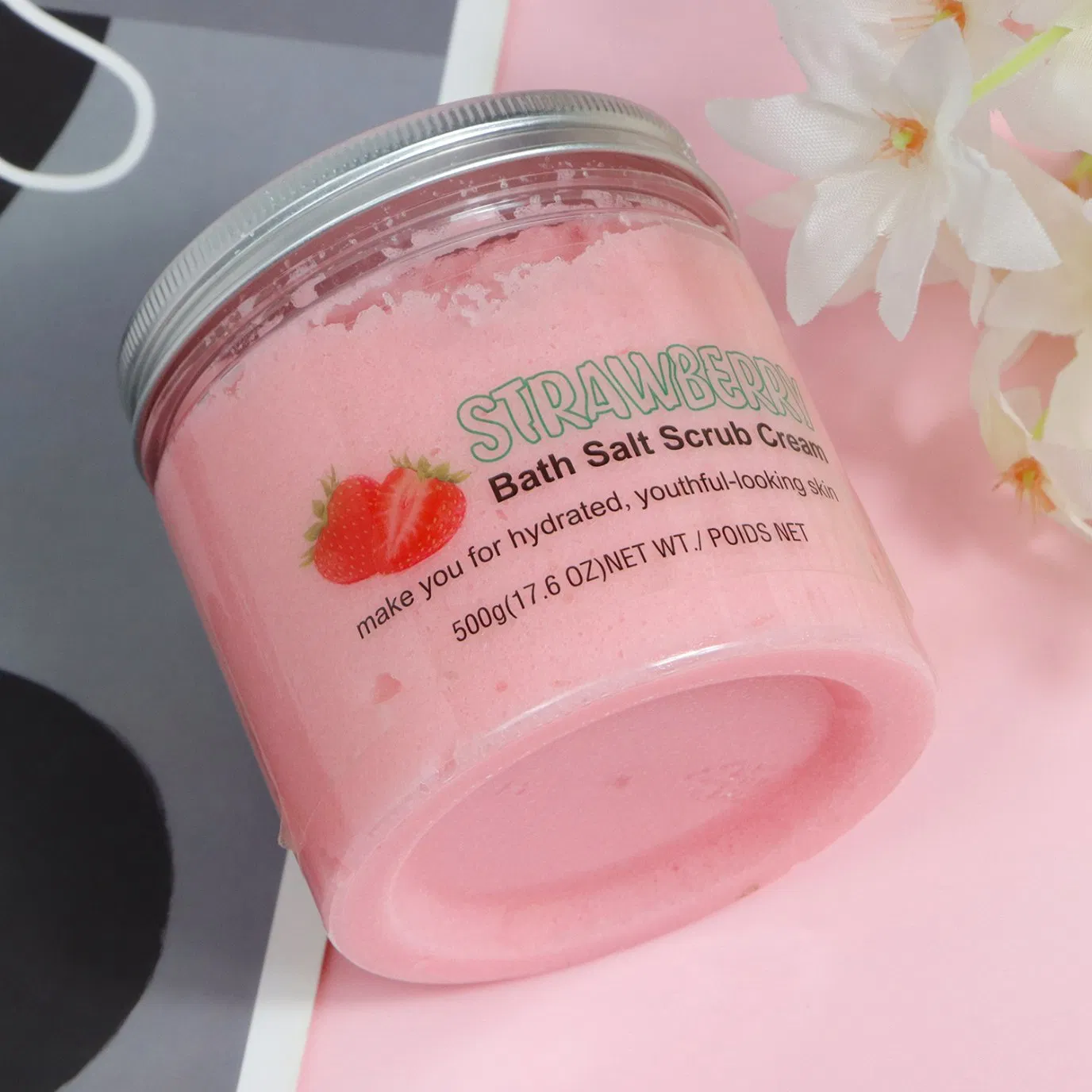 Nourishing Body Scrub Jars with Spoon for Radiant Skin