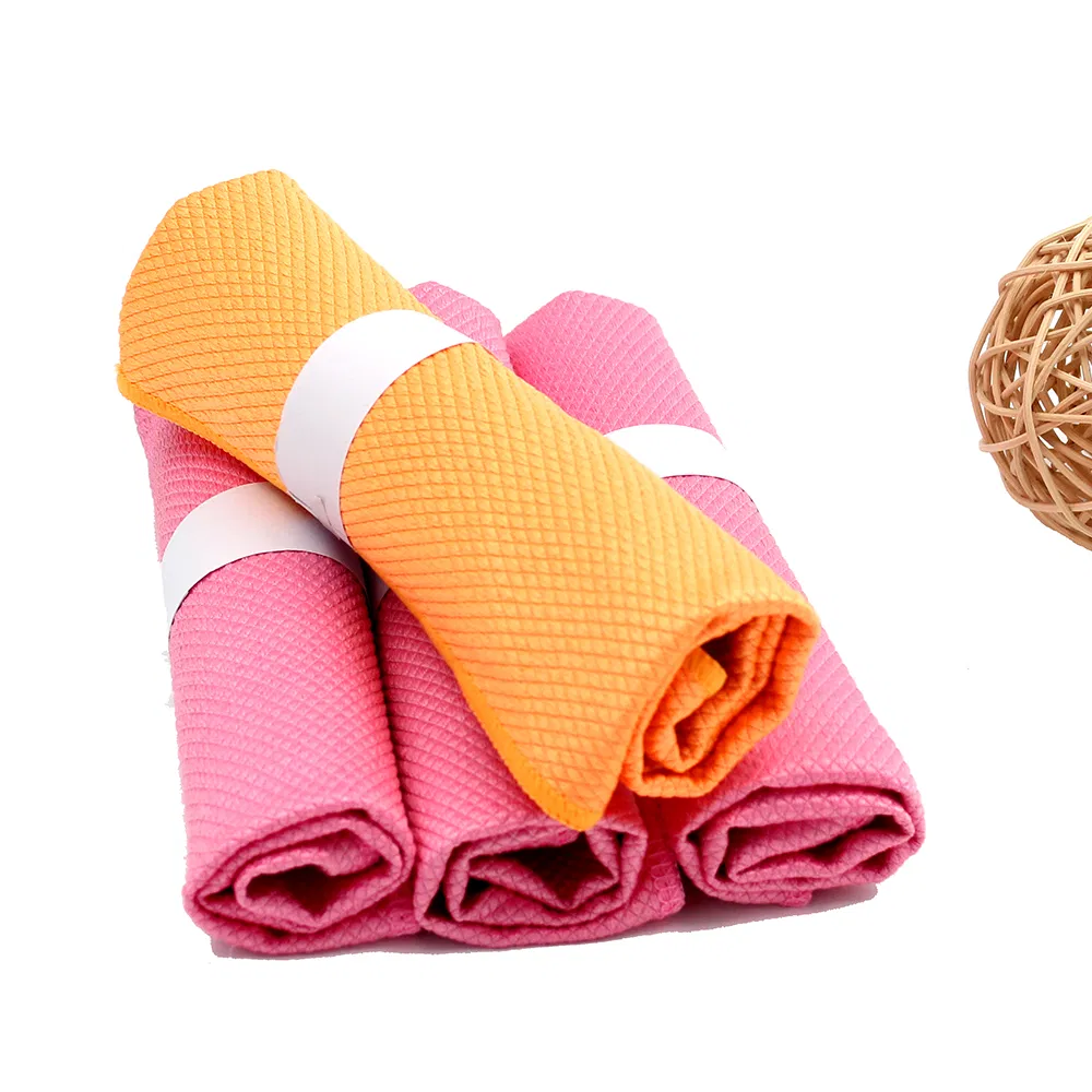 Micro Fiber Diamond Cleaning Cloth Wash Dish Towel Car Cleaning