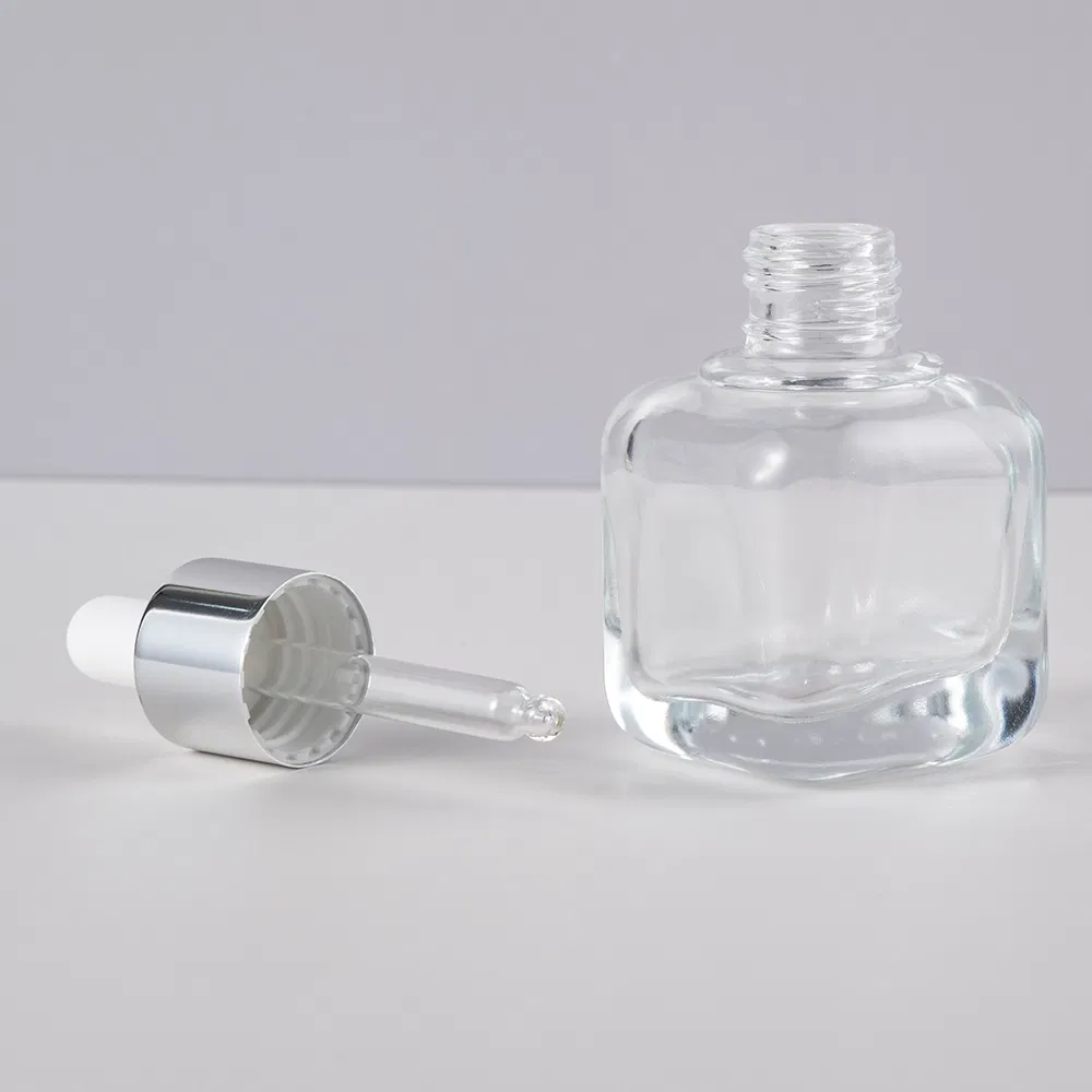 10ml 20ml 30ml 40ml 50ml 60ml 100ml Empty Frosted Amber Flat Shoulder Eye Dropper Essential Oil Serum Bottles with Pipette