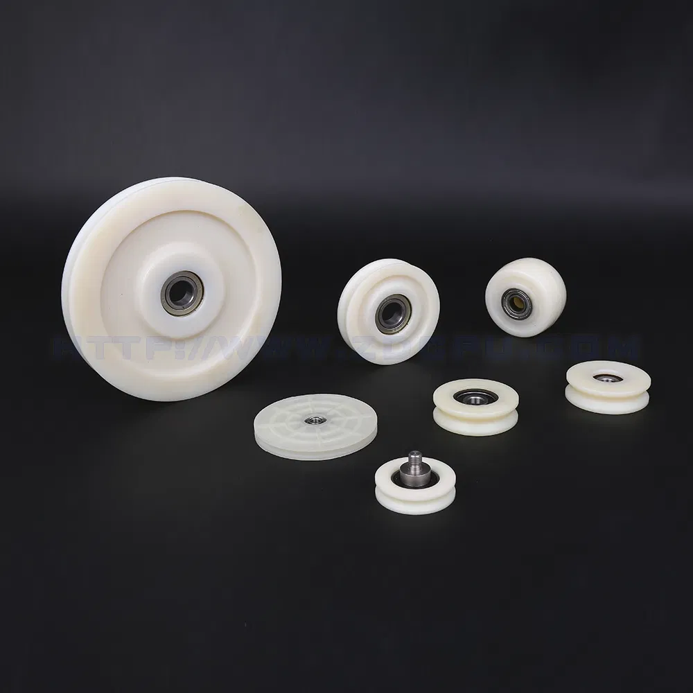 Custom U Groove POM Nylon Plastic Sliding Door/Window Rollers Pulley Wheel