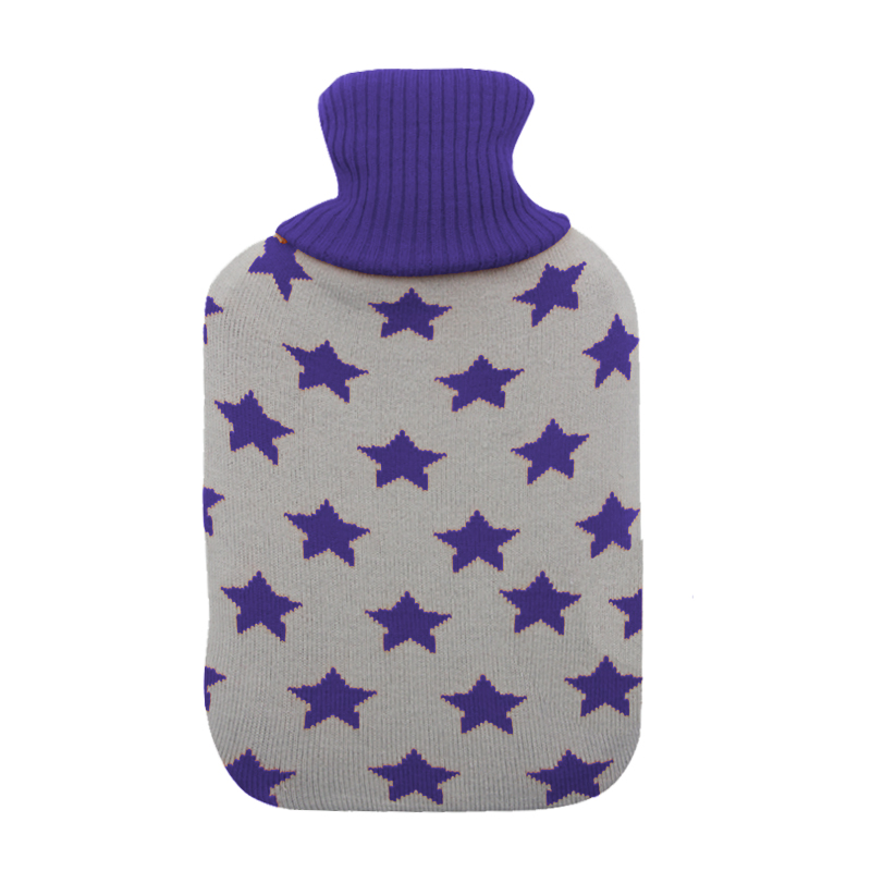 Medical Rubber Hot Water Bag with Colorful Cover for Back Pain