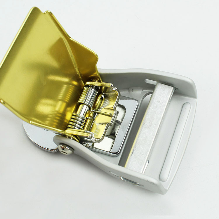 Авиационная пряжка ремня безопасности, цвет алюминий