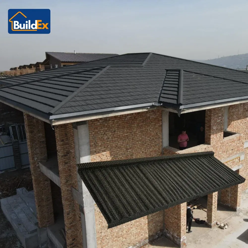 Каменные стальные кровельные панели с шумопоглощением