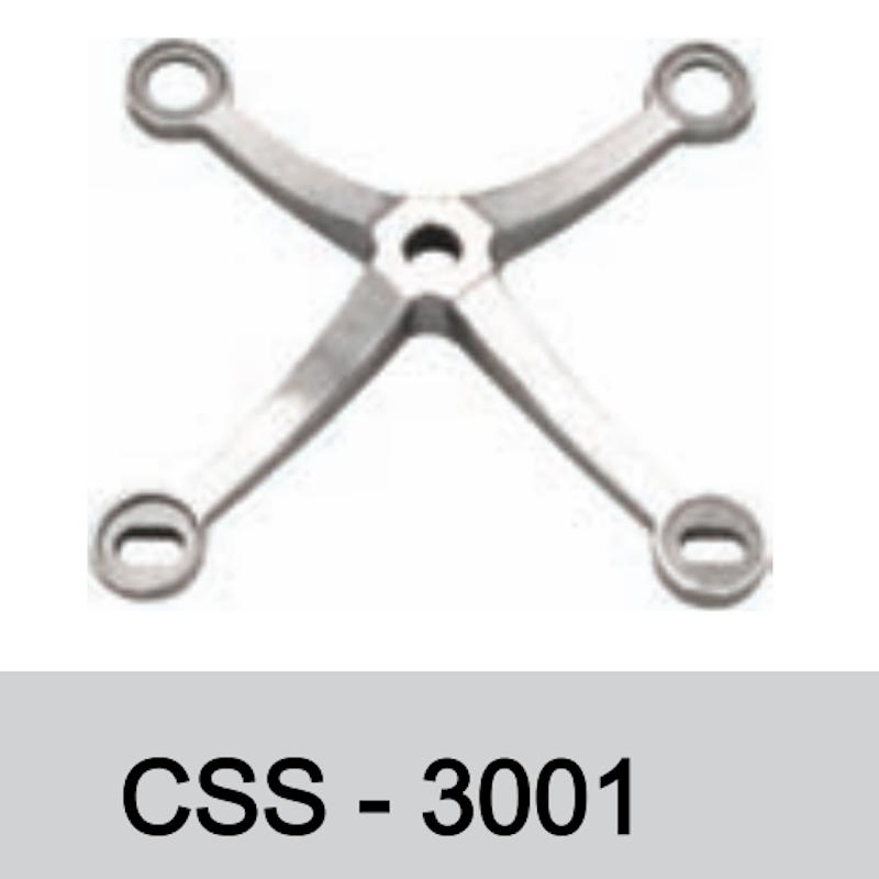 Glass Stainless Steel Spider Css-3010