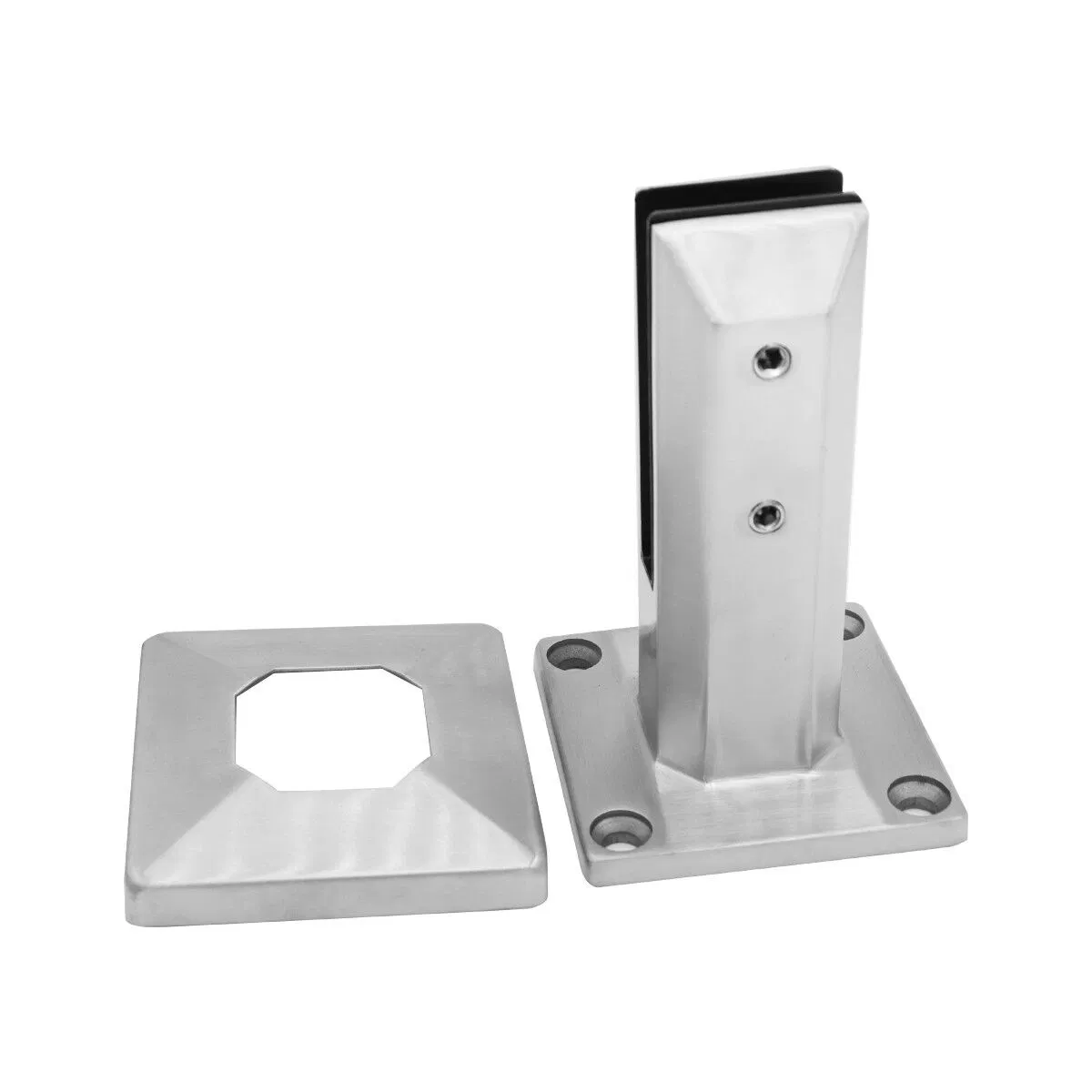 Duplex 2205 Square Glass Spigot Glass Pool Fence Spigot Glass Railing