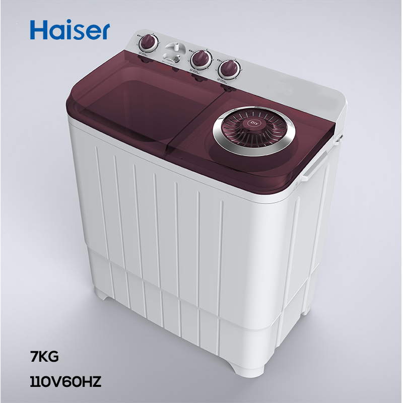 7kg Small Home Clothes Washer Twin Tub Washing Machine with Dryer
