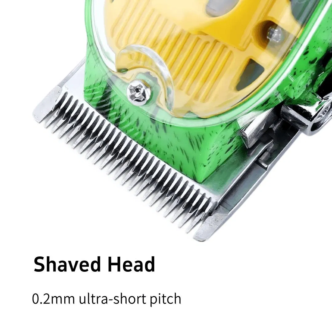 High Quality Cordless Transparent Shell Professional Barber Hair Clipper