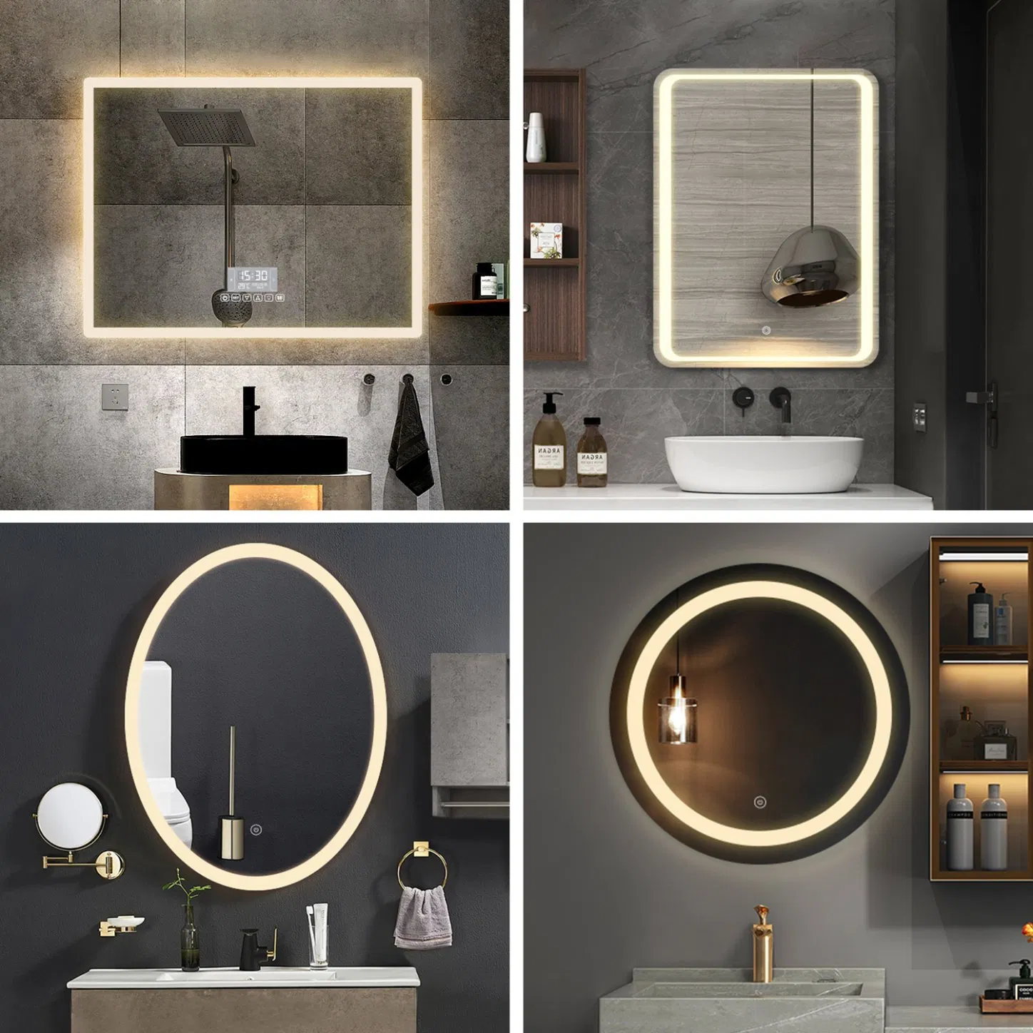 Wholesale LED Bathroom Makeup Vanity Dressing Mirror Manufacturer