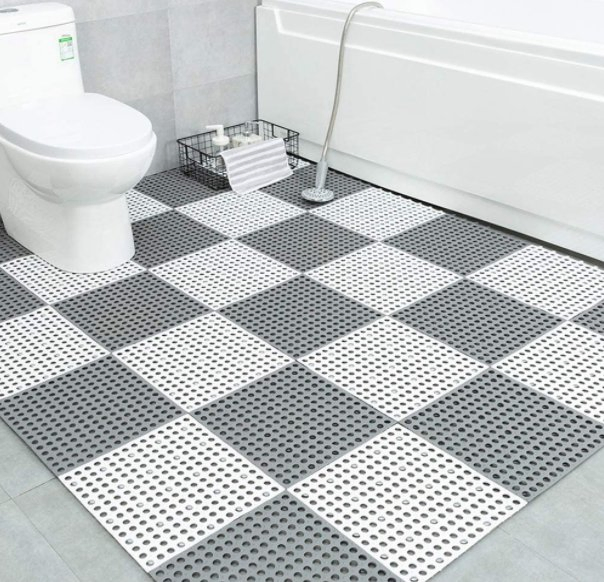 PVC Non-Slip Bathroom Mats, PVC Non-Slip Swimming Pooldeck Ingterlocking Floor Tile