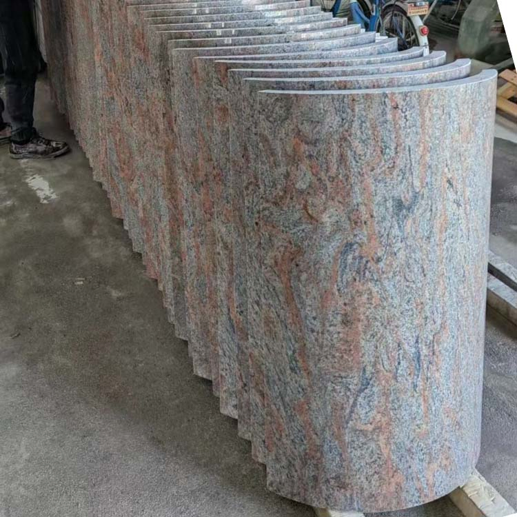 Factory Price Customzied Sizes Polished Multicolor Red Granite Round Column Wraps for Home Decoration