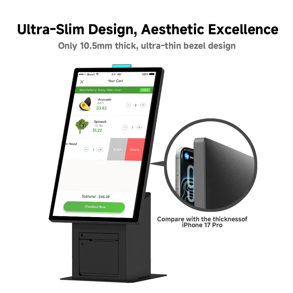 Suntek 21.5 Inch Ultra-Slim Design Tablet Self-Service Kiosk with Flexible Adjustable Screen