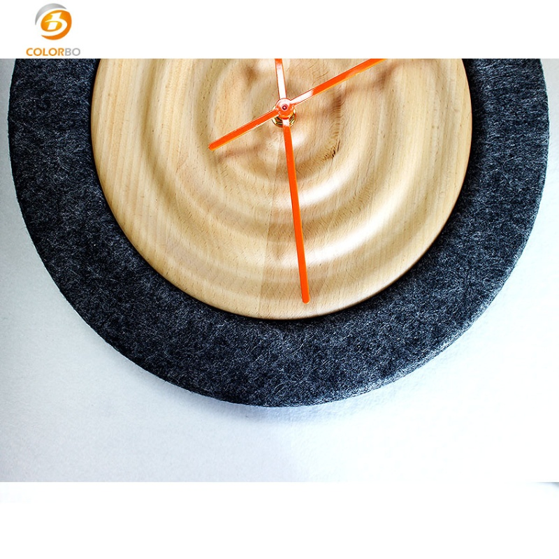 Polyester Fiber 3D Wall Clock for Office and Home