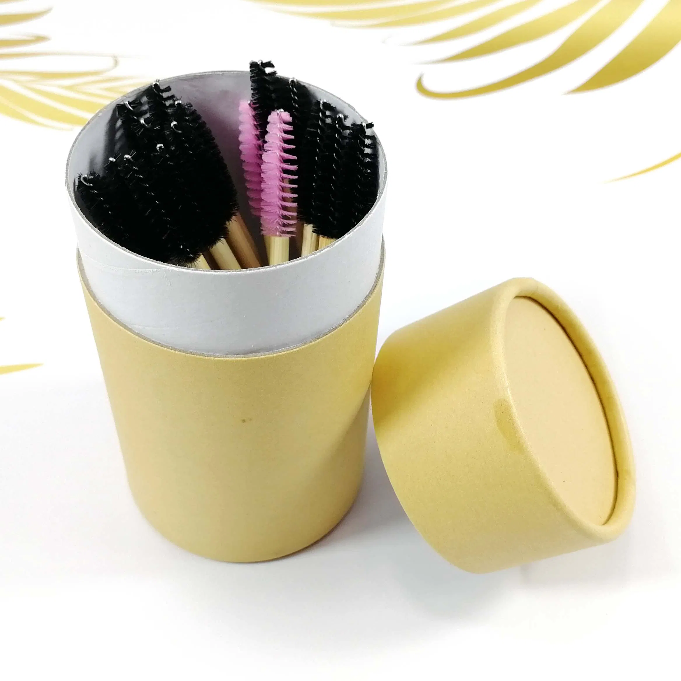 Mascara Wand Eyebrow Bamboo Eco-Friendly Disposable Lip Eyeliner Eyeshadow Lash Eyelash Brush
