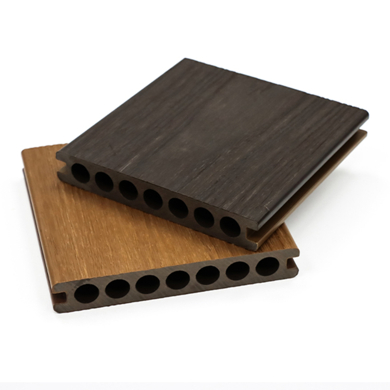 Террасная доска WPC для сада, 8 мм, коричневая