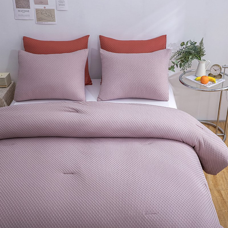 Wholesale Factory Waffle Beddings Comforter Duvet Cover Comforter Bedding Set