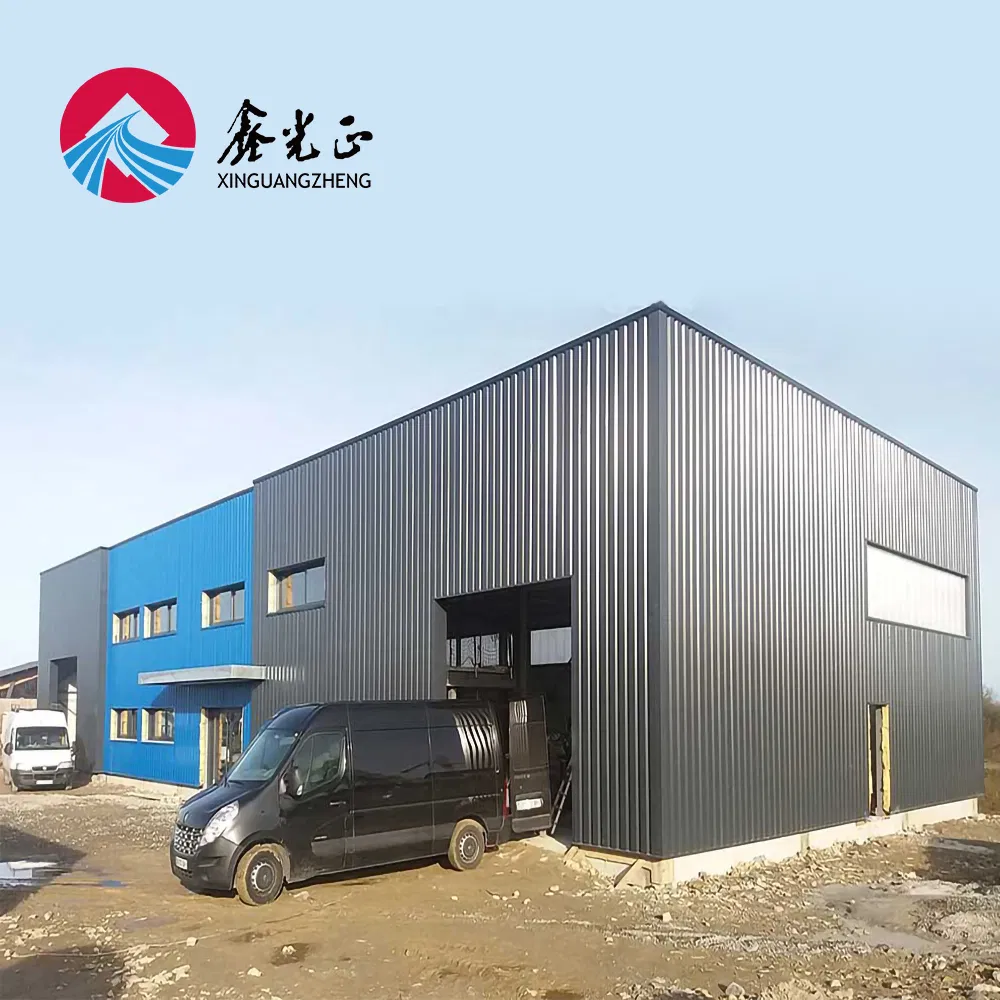Soundproof Sandwich Panel Roof Insulated Structural Metal Workshop Steel Barns for Sale