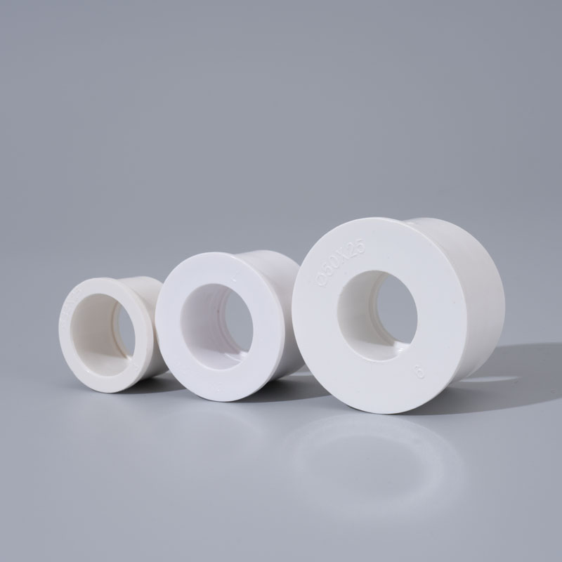 PVC / UPVC Core Filling Reducer Adapter with Injection Molding and Custom Size Options