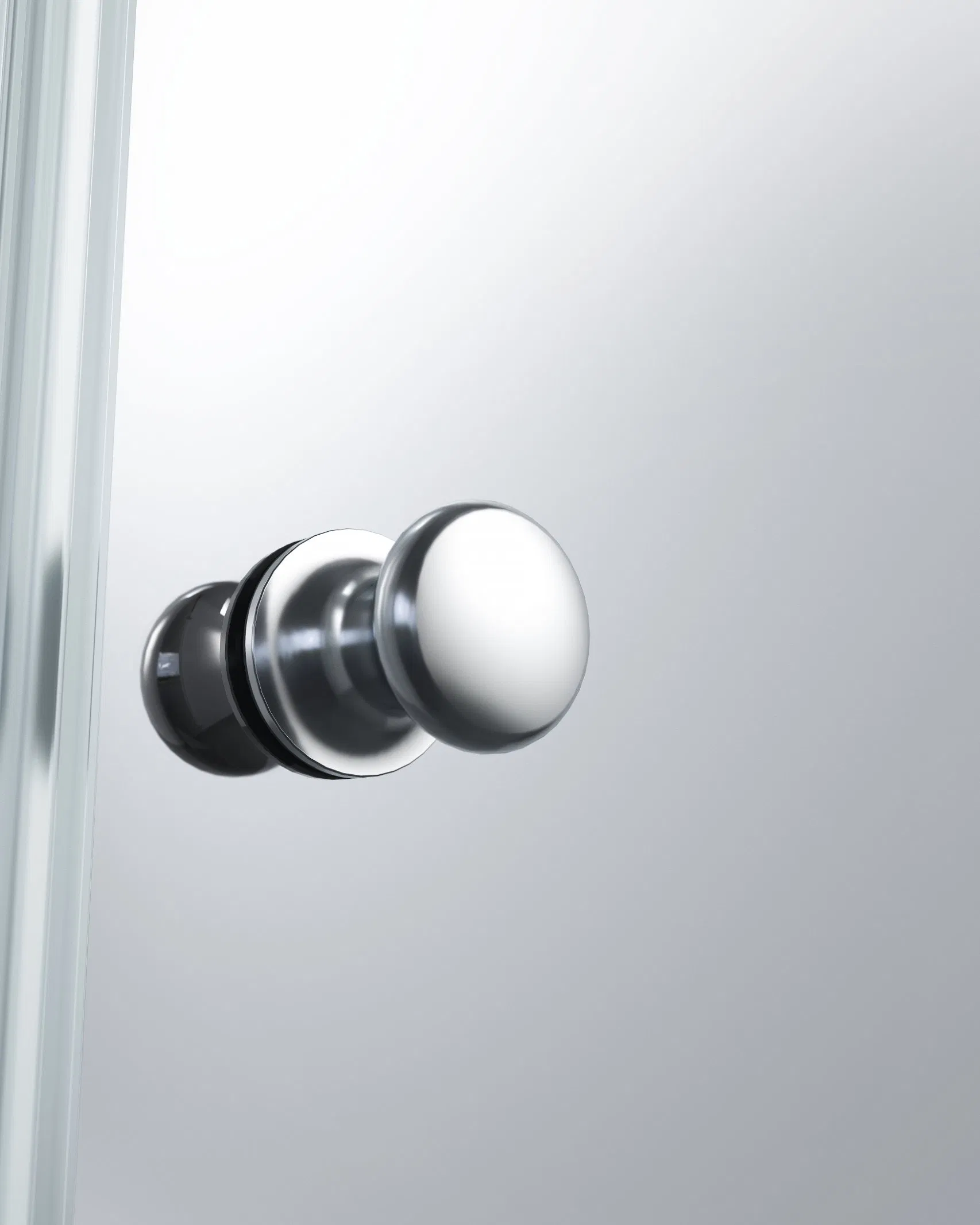 Elegant Frameless Clear Glass Shower Door for Modern Bathrooms
