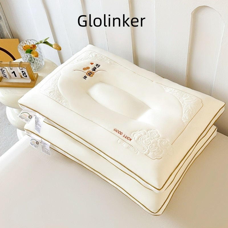 6. Down Alternative Clusters Ergonomic Pillow for Neck and Spine Alignment