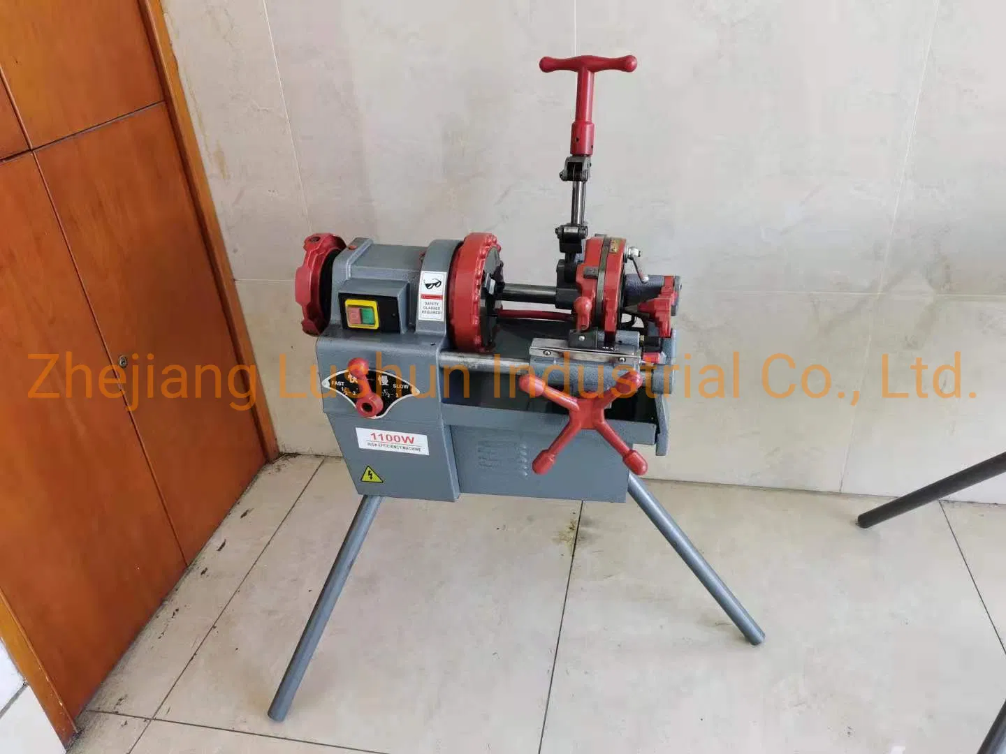 1/2′ ′ -2′ ′ High Speed Pipe Threading Machine 1100W Power