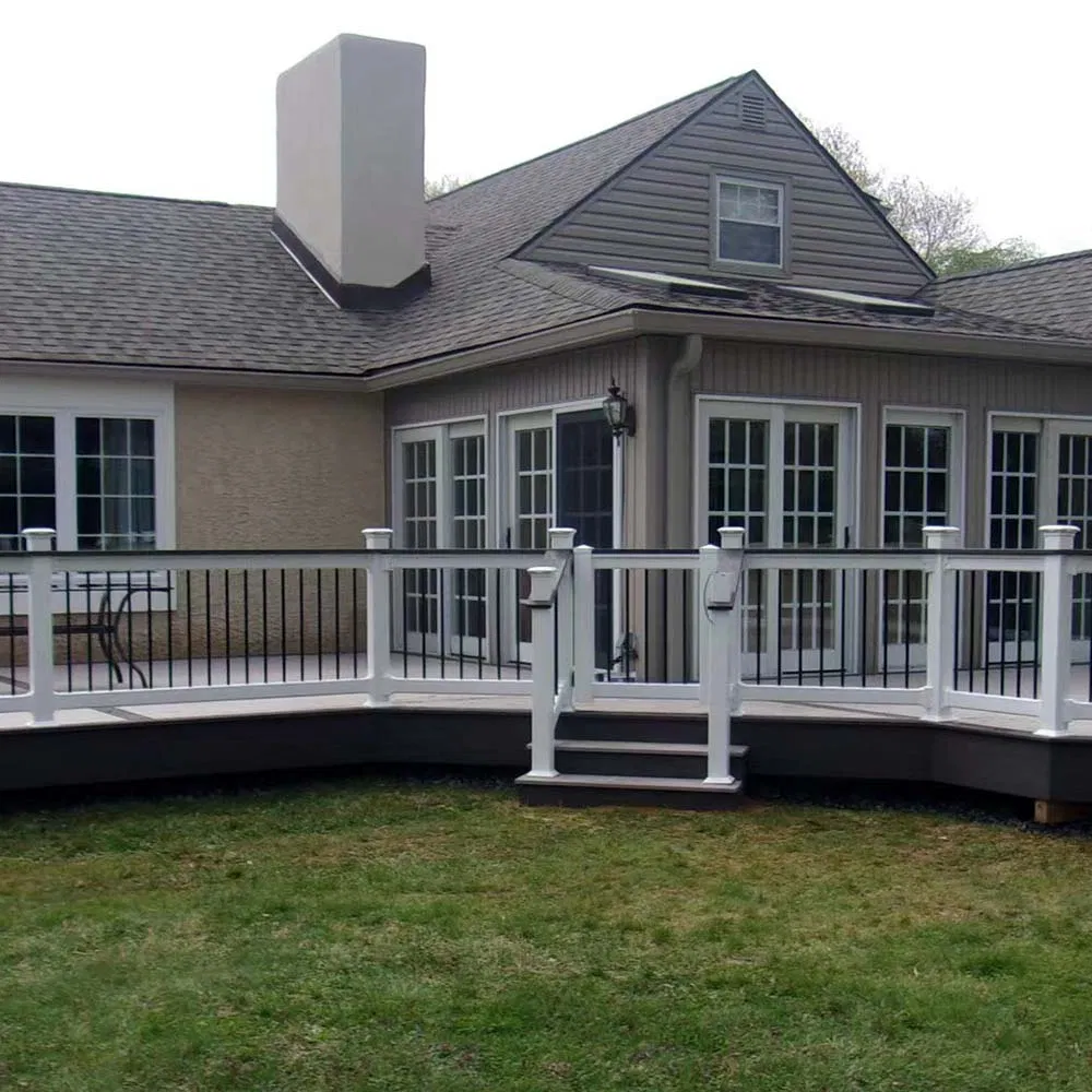 High Quality Outdoor Indoor WPC Panel Fence Modern Railing Stair Wood Plastic Composite Railing