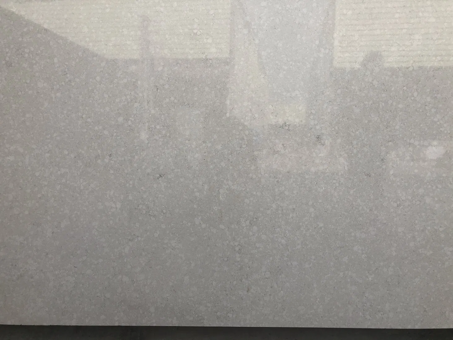 Marble Look Artificial Quartz Stone Sheet Factory Direct Quality Gray