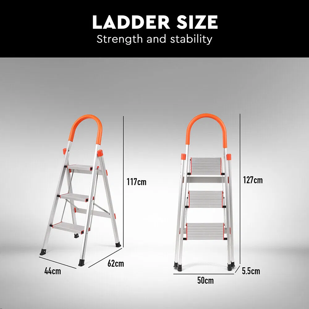 China 3-7 Step Aluminum Househol Strong Foldable Ladder