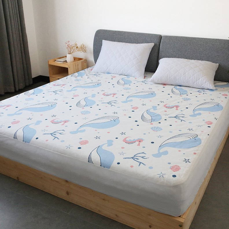 Fine Sulfur Pure Cotton Breathable Mite Resistant Waterproof Fitted Sheet Bedspread Dustproof Aunt Pad