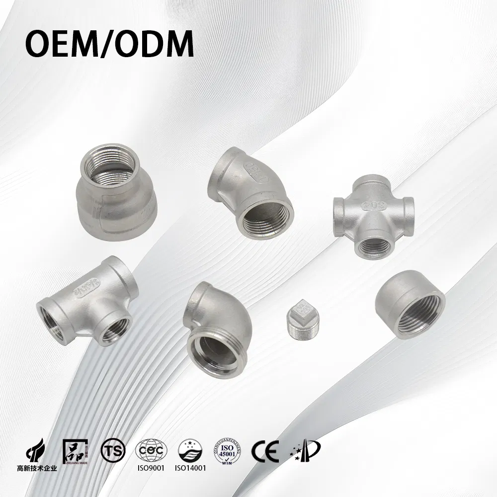 Stainless Steel 201/304/316 High Pressure Thick-Walled Pipe-Fittings Cross for Piping System