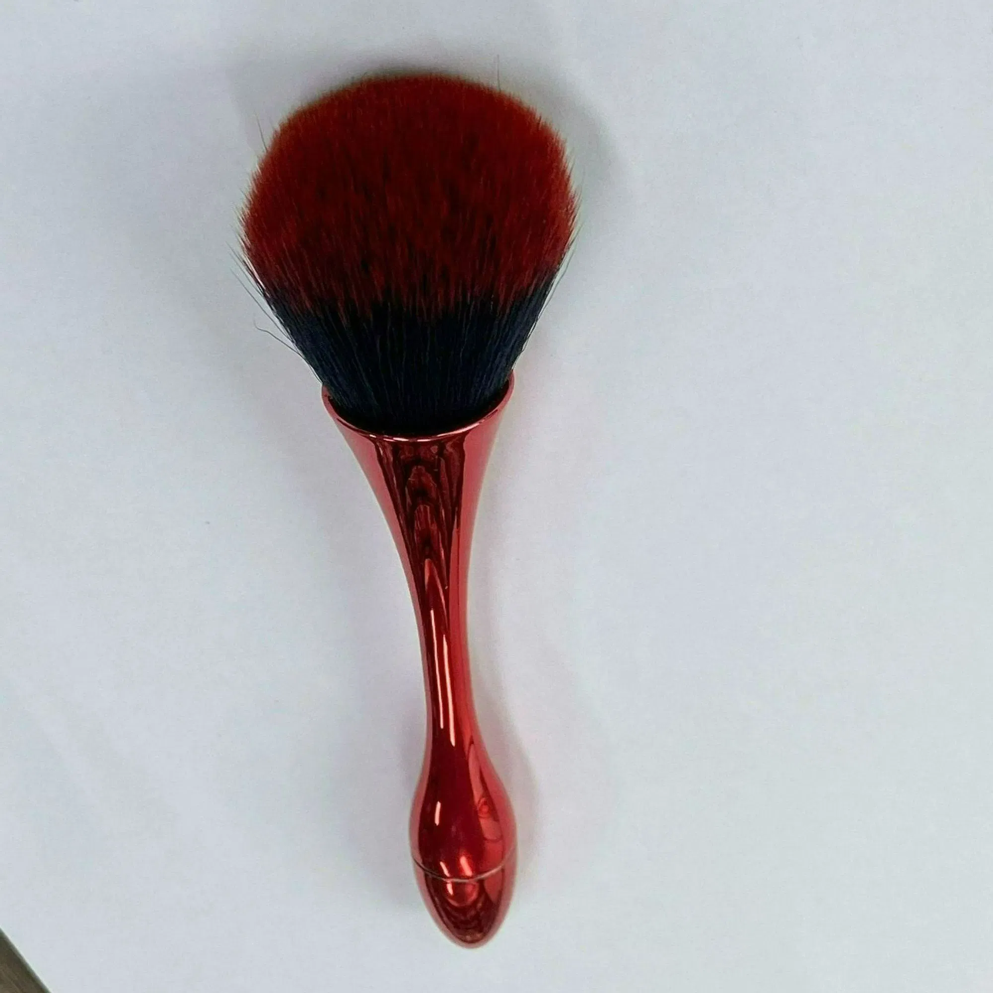 Compact Red Blush Powder Brush with a Casing