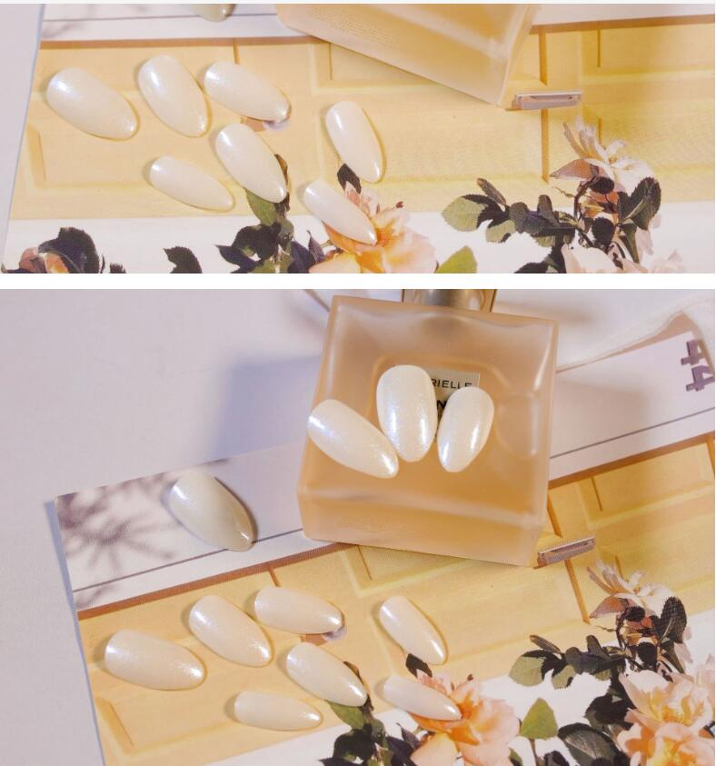 Pearl Shine Pearl Look Alike Press-on Nails French Tips