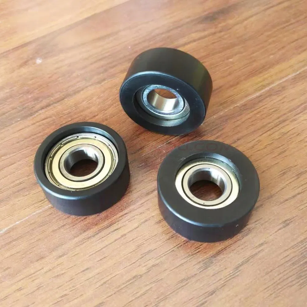 Customized Rubber Polyurethane PU Bearing Roller, Guiding Wheel Assamebly