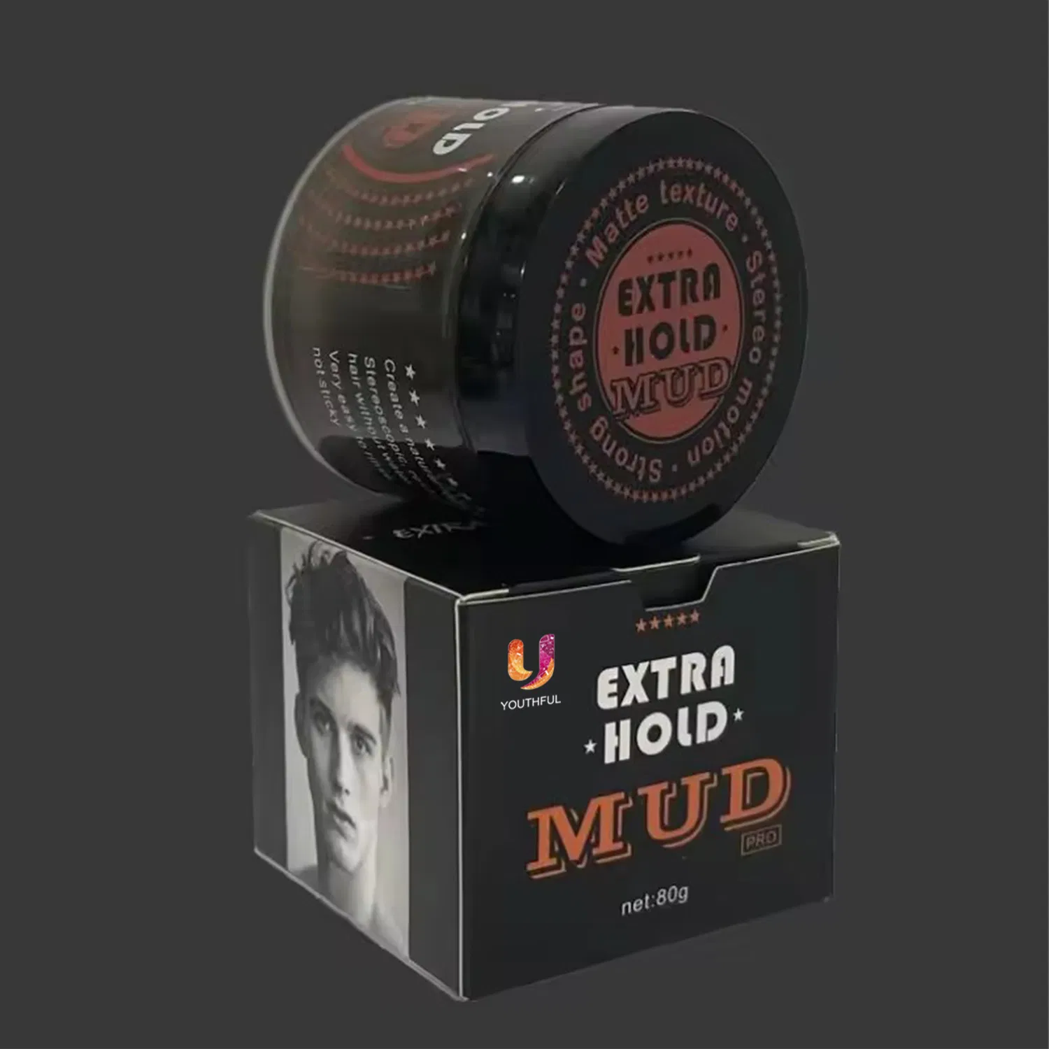Natural Look Strong Hold Men Hair Clay Mud