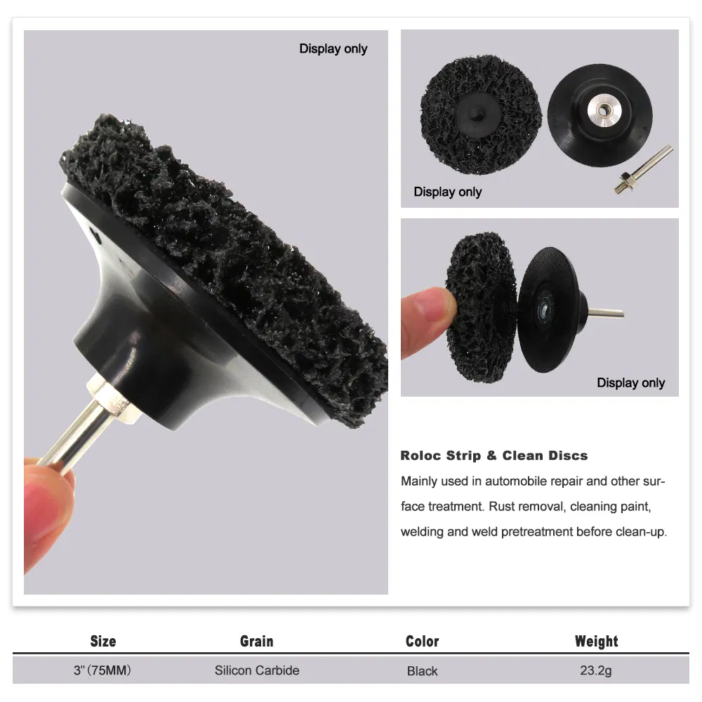 3-Inch 75mm Roll Lock Grinding Discs for Surface Prep
