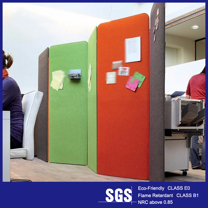 Decorative Movable Soundproof Wall Board Polyester Acoustic Panels Office Furniture Partition
