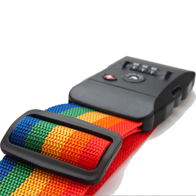 PP Belt / Tsa Lock Adjustable Custom Colorful Luggage Strap Lock