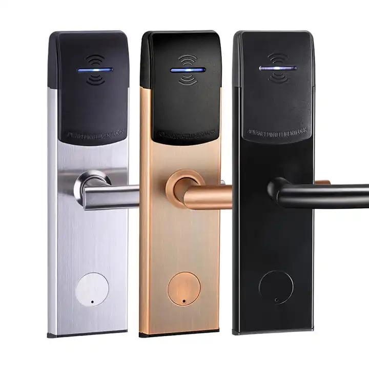 Card Door Lock Electronic Door Handle Lock Smart Hotel Wireless Door Lock