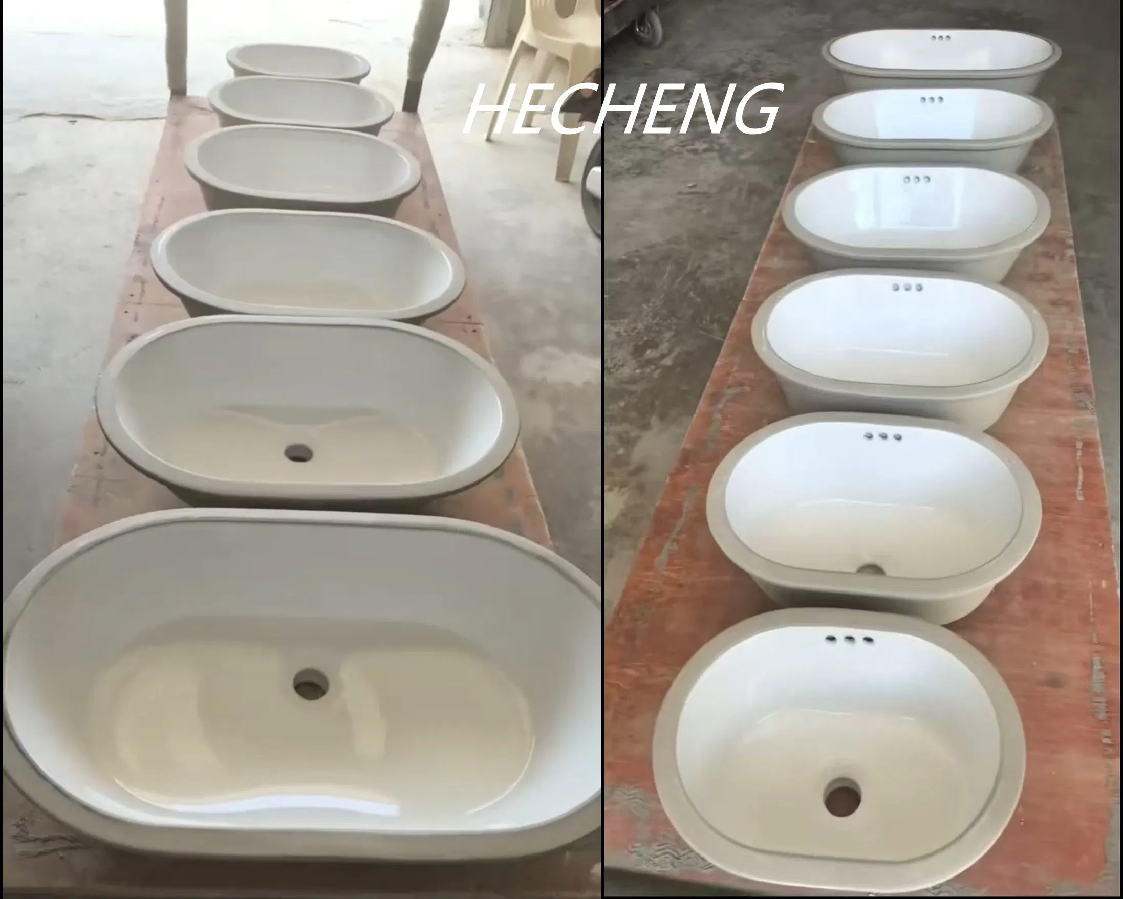 Balcony Household and Hotel/Bathroom Modern Oval Ceramic Sink Easy Clean Washbasin