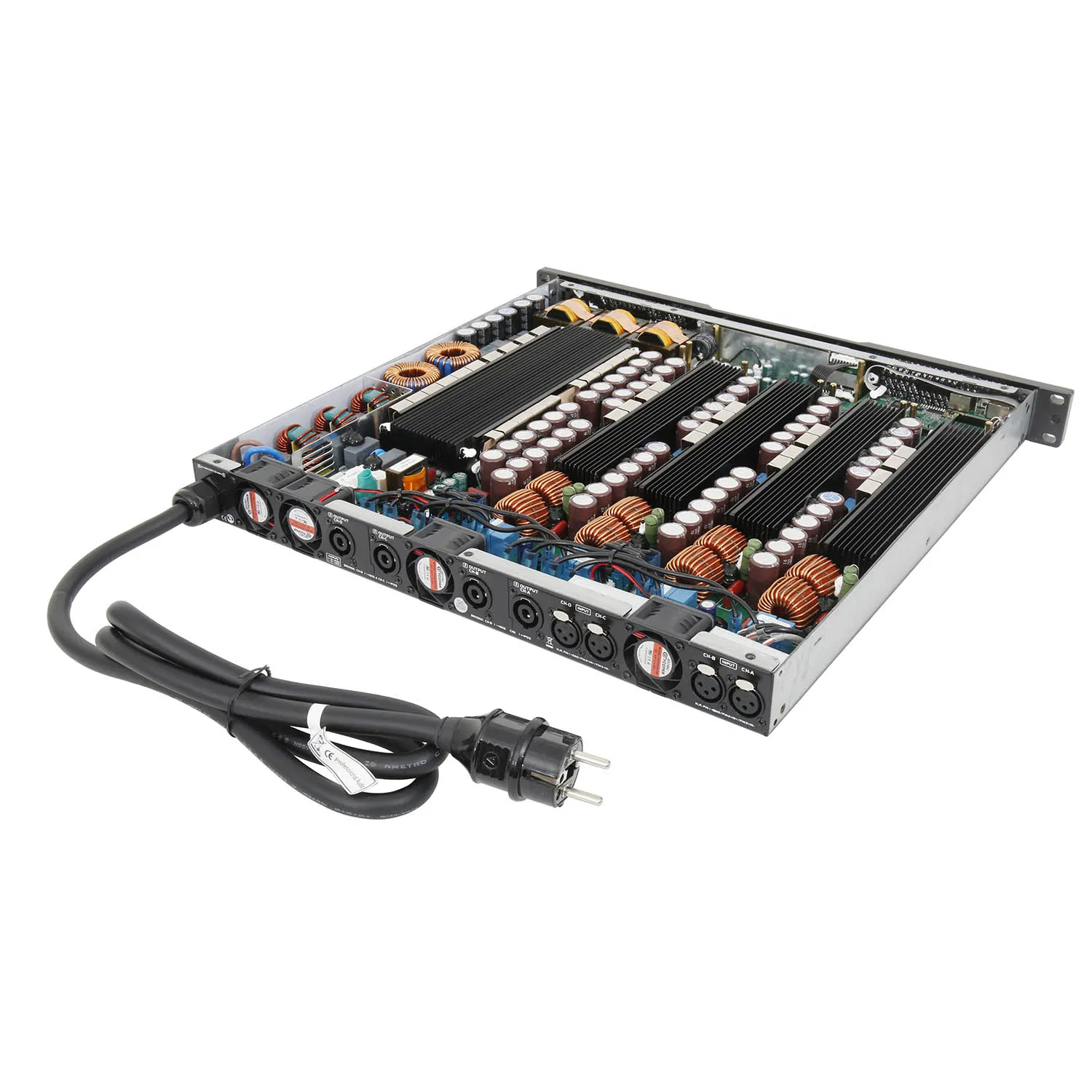 DSP 2 Ohms Stable D4-3000 Professional 4 Channnels 6500W DSP 1u Digital Power Amplifier Audio Sound