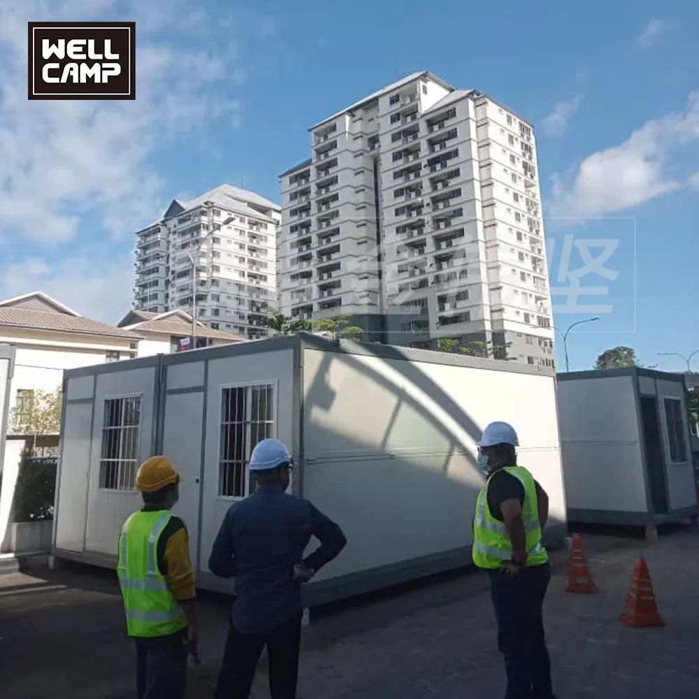 Hot Office Caravan Prefab Portable House Easy Loading Fold out Container Homes