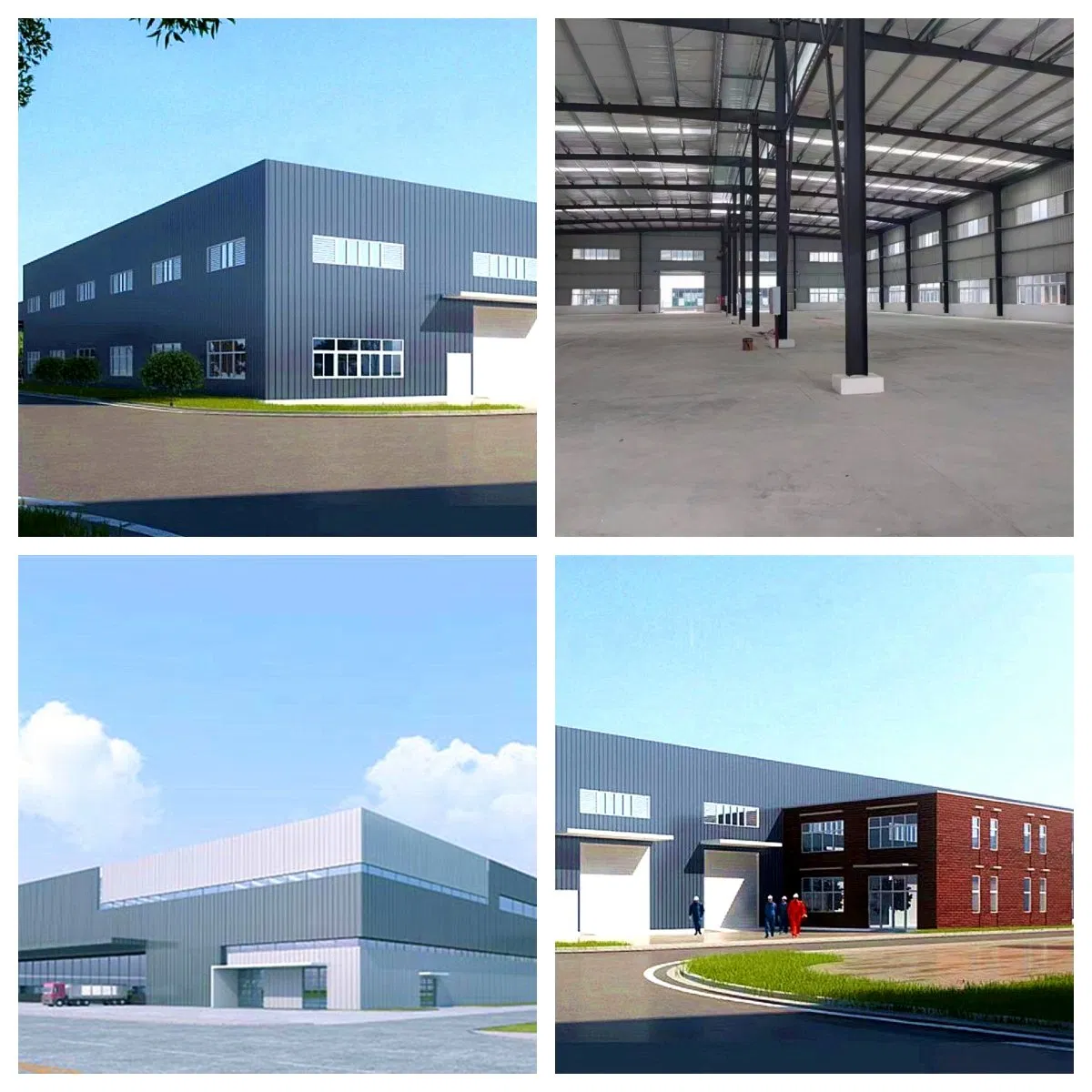 Steel Structures Commercial Prefab Warehouse Metal Buildings Sheds Construction